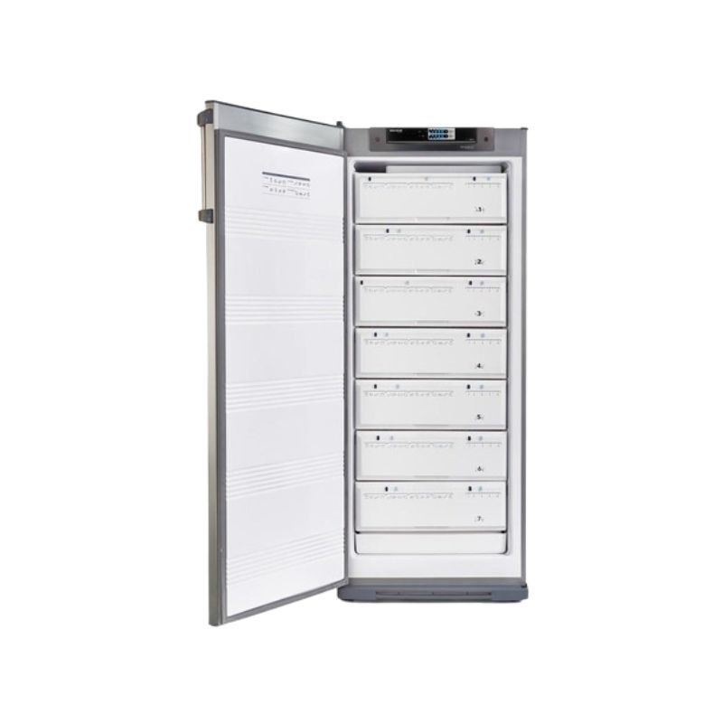 Freezer Vertical Kohinoor 7 Cajones 250Lts Acero Inox [KFVA25/8