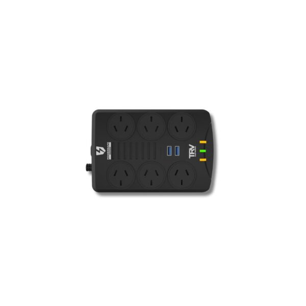 Estabilizador de Tension TRV Power Safe 6 Tomas + 2 USB [POWERSAFEUSB] - Image 2