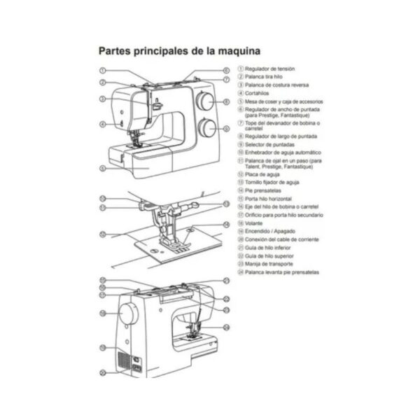 Maquina de Coser Godeco Velvet 17 Diseños [BELLE] - Image 2